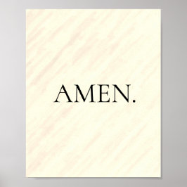 Simplistische, minimalistische geloofsbelijdenis poster