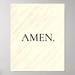 Simplistische, minimalistische geloofsbelijdenis poster