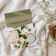 Simplistische moderne Abstracte Thanksgiving