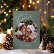 Simplistische Photo Holiday Kaart