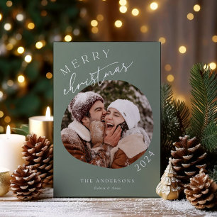 Simplistische Photo Holiday Kaart