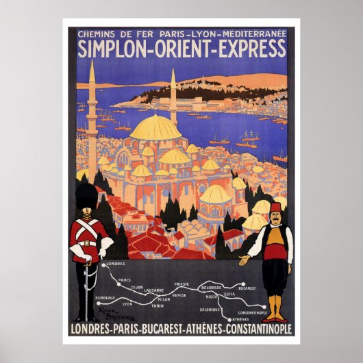  Simplon Orient Express aan Constantinopel Poster (Voorkant)