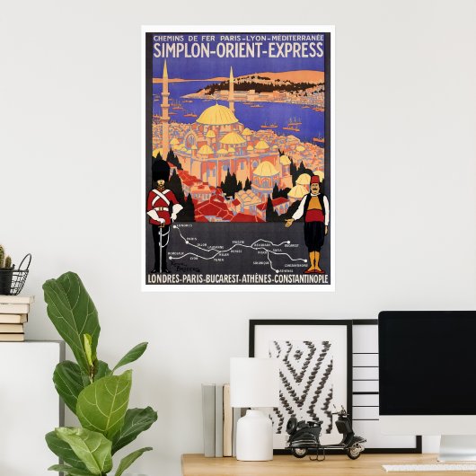 Simplon Orient Express aan Constantinopel Poster (Thuiskantoor)