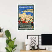 Simplon Orient Express-spoorwegen van Parijs naar  Poster (Thuiskantoor)
