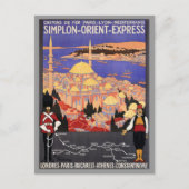 Simplon Orient Express to Constantinpeople Briefkaart (Voorkant)
