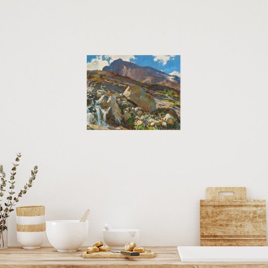 Simplon Pass (1911) van John Singer Sargent Poster (Keuken)