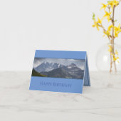 Simplon Pass Bergen, Zwitserland Verjaardag Kaart (Gele Bloem)