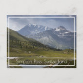 Simplon Pass Mountains, Zwitserland Briefkaart (Voorkant)