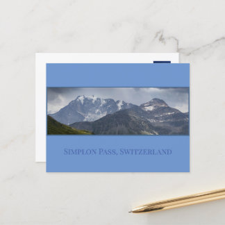 Simplon Pass Mountains, Zwitserland Briefkaart