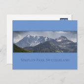 Simplon Pass Mountains, Zwitserland Briefkaart (Voorkant / Achterkant)