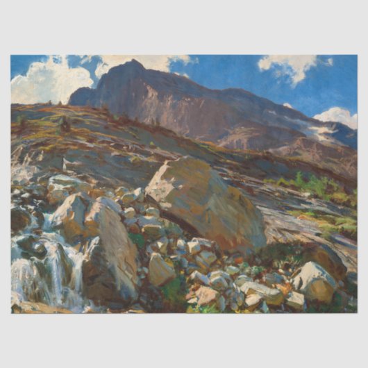 Simplon Pass van John Singer Sargent Tissuepapier (Voorkant)