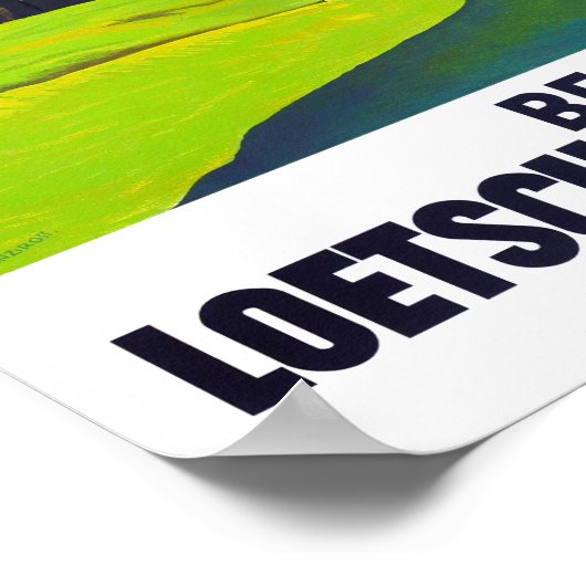 Simplon Pass Zwitserland vintage-Poster Poster (Hoek)