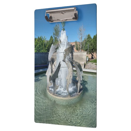 Simplot Square Fountain Foto Pocatello Klembord (Links)
