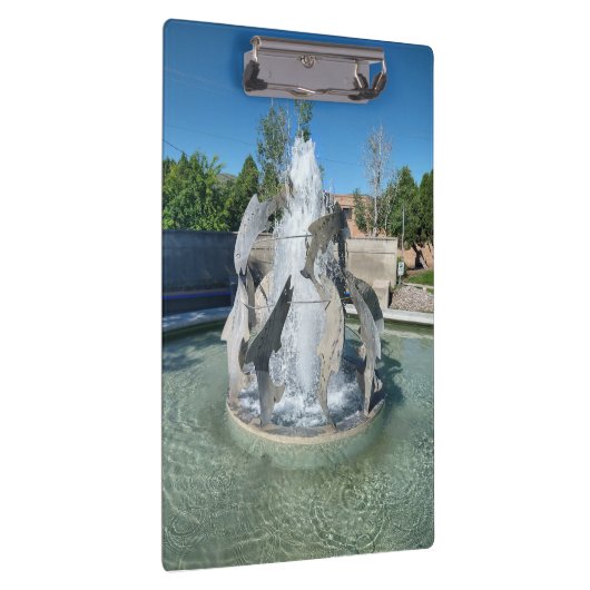 Simplot Square Fountain Foto Pocatello Klembord (Rechts)