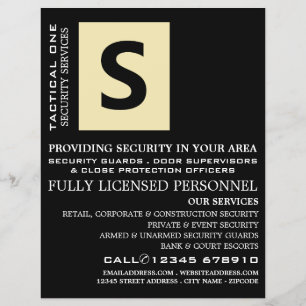 Simply Black, Veiligheidsbeambten Reclamefolder Flyer