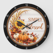 Simply Blessed Autumn  Grote Klok (Voorkant)