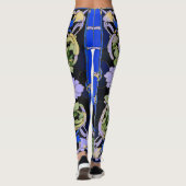 Simply Blue: rustig, koel en verzameld Leggings (Achterkant)