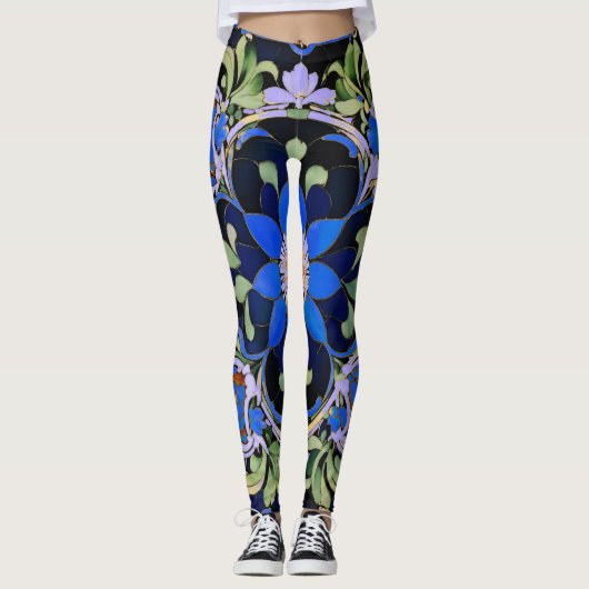 Simply Blue: rustig, koel en verzameld Leggings (Voorkant)