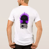 SIMPLY BORED Paarse Vlam Gaming T-Shirt 🔥🎮 (Achterkant)