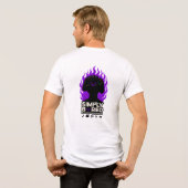 SIMPLY BORED Paarse Vlam Gaming T-Shirt 🔥🎮 (Achterkant volledig)