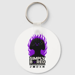 SIMPLY BORED Sleutelhanger – Purple Flame Editie �