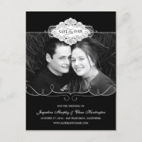 Simply Couture Sla de datum Briefkaart op - Zwart