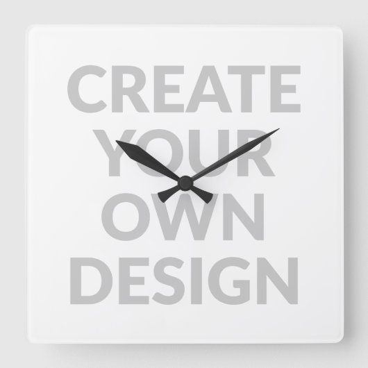 Simply - Create Your Own Wall Clock Vierkante Klok (Voorkant)