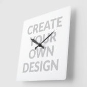 Simply - Create Your Own Wall Clock Vierkante Klok (Hoek)