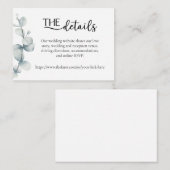 Simply Elegant - Eucalyptus - Details Card Notitiekaartje (Voorkant / Achterkant)