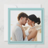 Simply Elegant Minimalist Save The Date Photo Card Kaart (Achterkant)