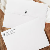 Simply Elegant Wedding All in One Invitation Kaart