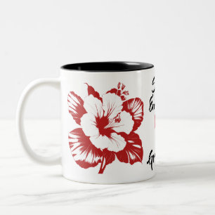 Simply Enspirated Hibiscus Tweekleurige Koffiemok