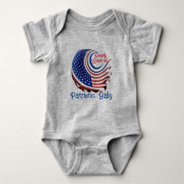 Simply Enspirated "Patriot Baby" Sterren en strepe Romper