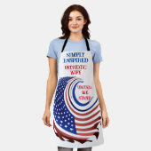 'Simply Enspirated Patriotic Wife' Schort (Gedragen)