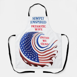 'Simply Enspirated Patriotic Wife' Schort