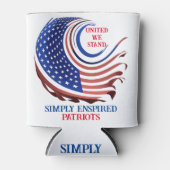 Simply Enspirated United We Stand Patriots: Blikjeskoeler (Voorkant)