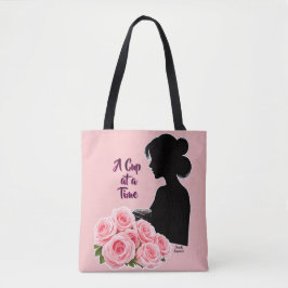 Simply Enspired “Eén Beker per Keren” Koffie Roos Tote Bag