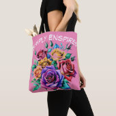 Simply Enspired waterkleur Rozen Canvas tas (Dichtbij)