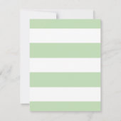 Simply Floral & Stripes Bridal Shower Uitnodiging (Achterkant)