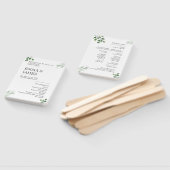 Simply Greenery Wedding Program Invitation Handwaaier (Niet-gemonteerd)
