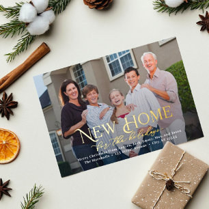 Simply Home FOLIE Vakantie Verhuisaankondiging Folie Feestdagenkaart