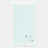 Simply Icy Blue Custom Wedding Guest Servet (Voorkant)