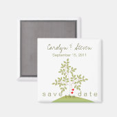 Simply Love Tree - Save the Date Magnet (Voorkant / Achterkant)