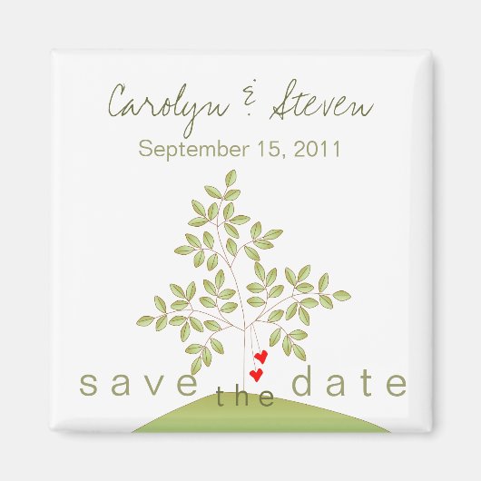 Simply Love Tree - Save the Date Magnet (Voorkant)