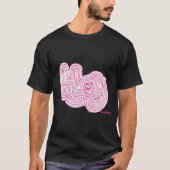 Simply Mazes "Hey" Maze Zwart T-shirt (Voorkant)