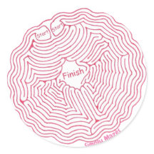 Simply Mazes Spin Web Maze Sticker