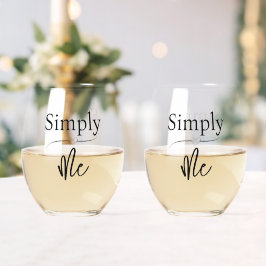 Simply Me Minimalistisch Wijnglas Zonder Voet