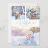 Simply Merry | 3 Foto Kerstkaart (Voorkant)