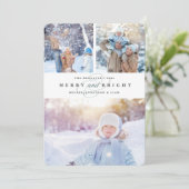 Simply Merry | 3 Holiday-afbeelding Feestdagenkaart (Staand voorkant)