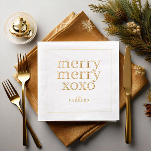 Simply Merry Merry XOXO Christmas ID1009 Folie Servetten